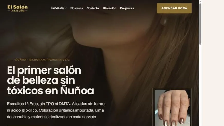 El Salón de las Uñas — proyecto desarrollado por PixaWeb