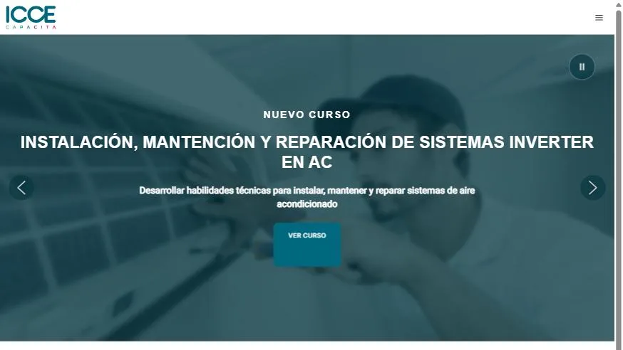 ICCE Capacita — proyecto desarrollado por PixaWeb