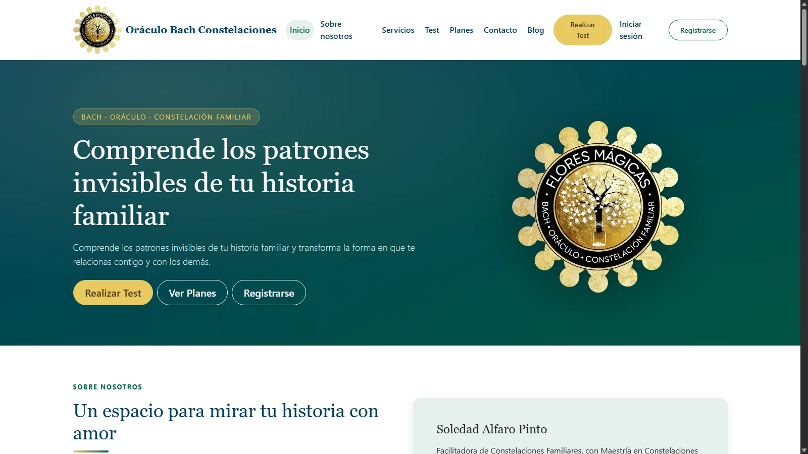 Oráculo Bach Constelaciones — proyecto desarrollado por PixaWeb